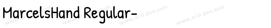 MarcelsHand Regular字体转换